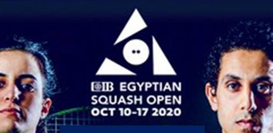 Egyptian International Squash Championship 2020 with logo self