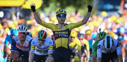 Tour de France 2020 Race 5 winner Wout Van