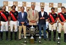 National Open Polo Championship won by Barry’s 11-8 Barrys,the winning team with trophy along with Corps Commander Lahore and others