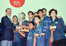 1st FMC Squash Premier League won by Treet Falcons