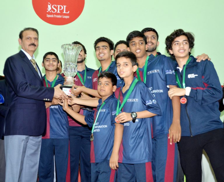1st  FMC Squash Premier League won by Treet Falcons