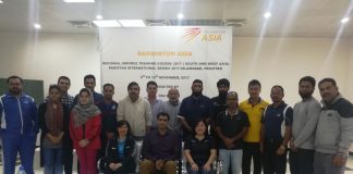 Badminton: Asia Regional Umpires Training Course held in Pakistan