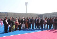 2nd Women Hockey Super League: Day 1 Chief Guest Syed Khursheed Shah at opening ceremony