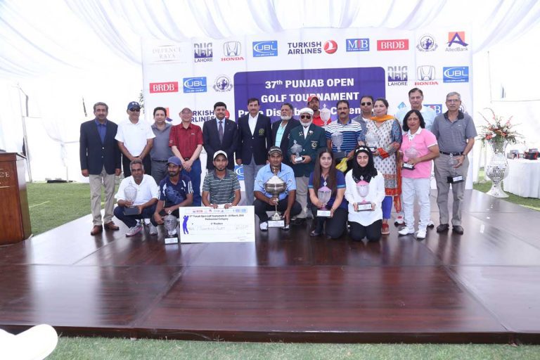 37th Punjab Open Golf Championship: Matloob Ahmed & Parkha Ijaz  – 2018 Title Winners