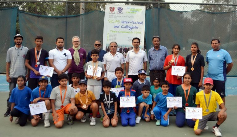 Inter School & Inter College Tennis Tournament: Bilal wins Triple Crown