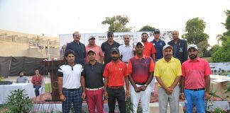 Prize Winners of Nabi Yousaf Memorial Open Golf Championship with Wasim Akram Nabi Yousaf