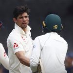 Alastair Cook congragulates