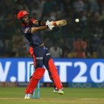 Jaipur: Glenn Maxwell of Delhi Daredevils in action during an IPL 2018 match between Delhi Daredevils and Rajasthan Royals at Sawai Mansingh Stadium in Jaipur on April 11, 2018. (Photo: Surjeet Yadav/IANS)