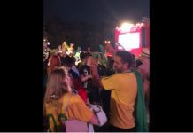 World Cup 18 – Allsportspk Russia Exclusive: Brazil Fans Celebrating FIFA World Cup 2018