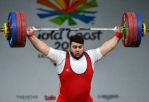 World Weightlifting Rankings – 12th June 2018 Weightlifting Rankings
