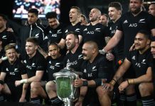 Rugby – Bledisloe Cup ’18: New Zealand Lift The Trophy Bledisloe Cup