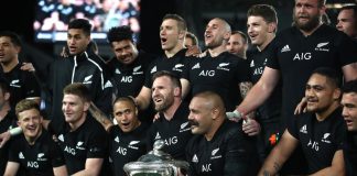 Rugby – Bledisloe Cup ’18: New Zealand Lift The Trophy Bledisloe Cup