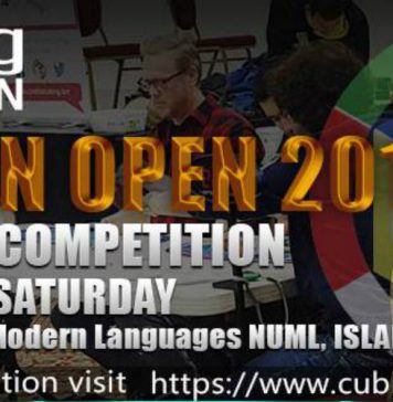 Cubing: WCA Announces “Cubing Pakistan Open 2018” Cubing