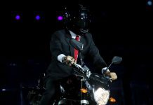 Asian Games ’18: President Enters With Motor Bike Stunt Asian Games