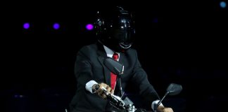 Asian Games ’18: President Enters With Motor Bike Stunt Asian Games