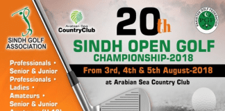 20th Sindh Open Golf Championship: Round 1 – 6 Pak Circuit Toppers Lead Sindh Open Golf Championship