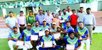 Cricket – All Punjab PBS T20 Trophy: Lahore Eleven Wins Lahore Eleven Team with the Chief Guest and Organizers