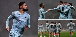 Football – Europa League: Olivier Giroud’s Strike Takes Chelsea To The Last 32 Chelsea