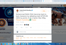 2018 World Beach Wrestling Championship: Pakistan’s Muhammad Inam Retains Title World Beach Wrestling Championship