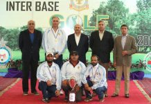 PAF Inter Base Golf Championship 2019: PAF Academy Asghar Khan Wins The Title PAF Inter Base Golf Championship 2019