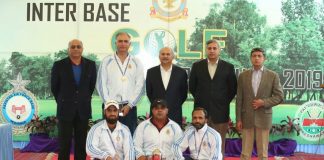 PAF Inter Base Golf Championship 2019: PAF Academy Asghar Khan Wins The Title PAF Inter Base Golf Championship 2019