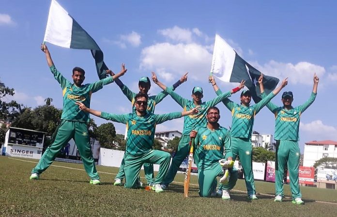 Jubilant Pakistan Team Pakistan vs Sri Lanka Blind Cricket