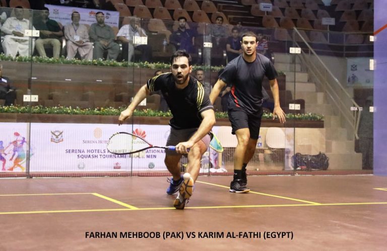 Pakistan International Squash Tournament 2019: Finalist Are Farhan Mehboob  and Mohamed ElShirbini