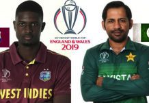 Breaking CWCC ’19-Pak vs W. Indies: WI Thrash Pak; Win By 7 Wickets Pak vs Wet Indies