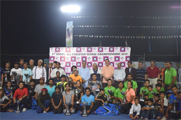 3rd SNGPL All Pakistan Tennis C’ship ’19: Abid & Sara Singles Winners