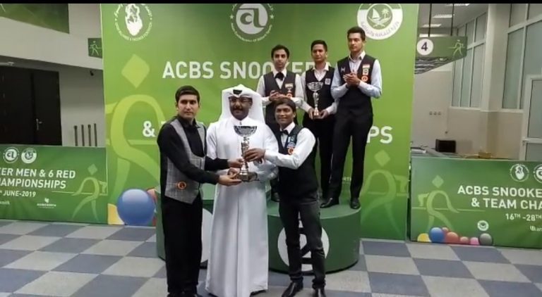 Breaking ACBS Asian Team Snooker C’ship: Pakistan ” Asian Champions 2019″; Beat India