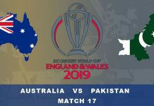 Breaking CWCC ’19-Pak Vs Aus: Australia Win By 41 Runs