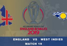 Breaking CWC ’19-Eng vs WI: England Win By 8 Wickets