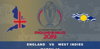Breaking CWC ’19-Eng vs WI: England Win By 8 Wickets