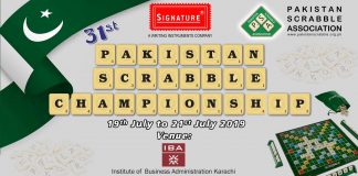 31st Masters Pakistan Scrabble Championship: Day 2