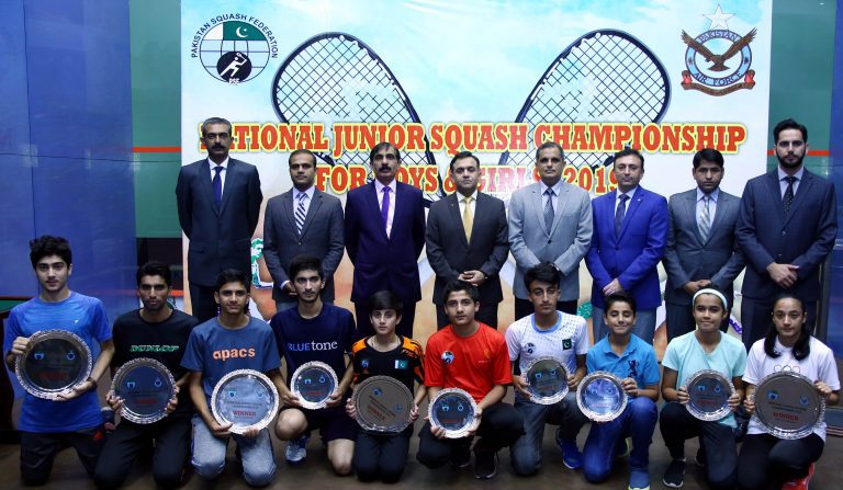 National Junior Squash Championship ’19: Zeeshan, Asad & Komal Lift Trophies
