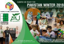 World Speed Cubing-Pakistan 2019: 2nd Edition On 21st December