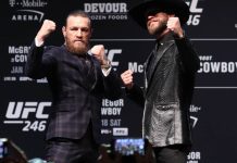 MMA-McGregor Vs Cerrone: Fierce Rivals Pre-Match Face Off press conference McGrgor vs Cerrone