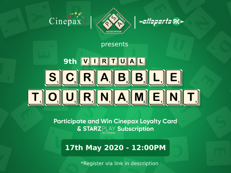 Pakistan-9th Virtual Scrabble Tournament: Minhaj Ahmed Clinches Another Title