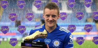 Football- Golden Boot Award: Jamie Vardy Becomes Oldest Winner