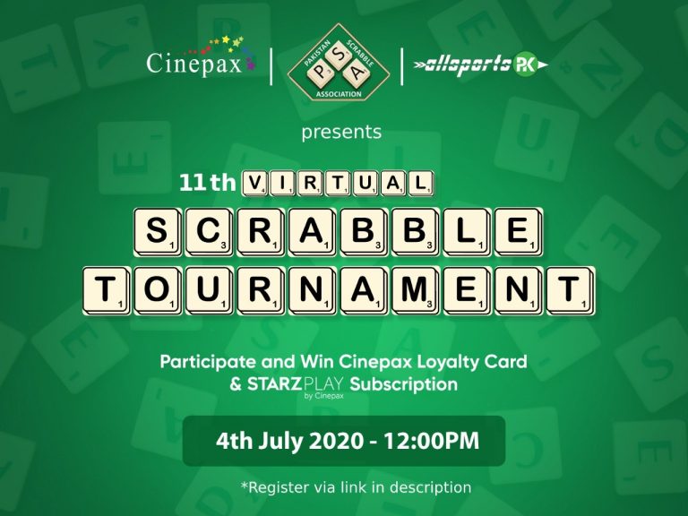 Pakistan-11th Virtual Scrabble Tournament: Selected Players Are…