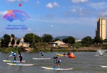 Asian Games 2022: Canoe Relay To Commemorate 2 Year Count Down 19th Asian Games 2 year count down canoe relay