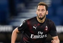 Football-Milan Football Club: Turkish Calhanoglu Is Most Valuable Player 2019-2020