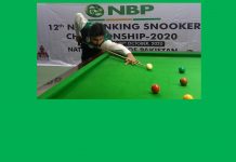 12th NBP Pakistan Ranking Snooker C’ship’20: Defending Champion Asif Out; Tahir & Sajjad Finalist