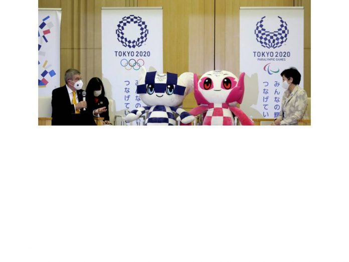 Tokyo Plumpics 2020 IOC President and Japanese Olympic Minister self