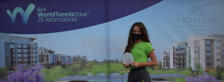 Pakistan-ITF J5 Junior Tennis C’ships Week II: Russia’s Arina Wins Girls Singles Title + Images