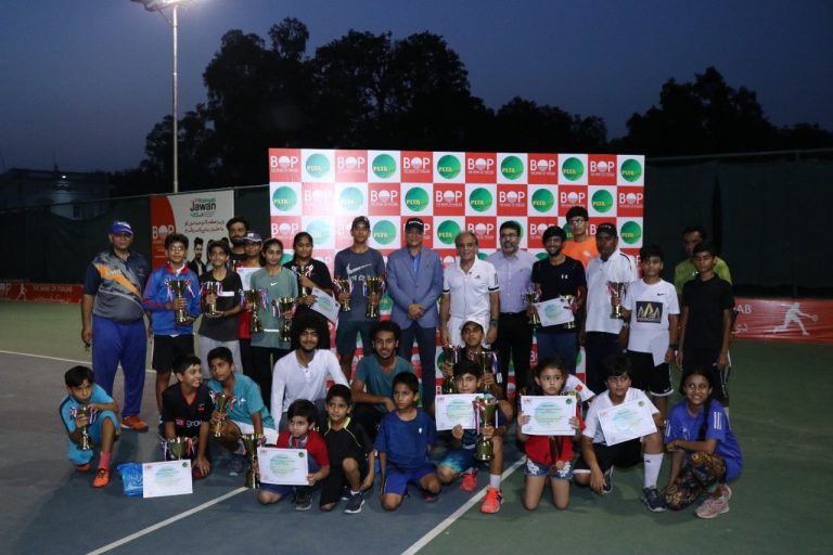 Pakistan-BoP Junior National Ranking Tennis: Double Crowns For Bilal, Amna & Asad