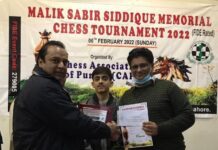 2022 Chess Pakistan-Malik Sabir Memorial: Khalid Mahmood Wins