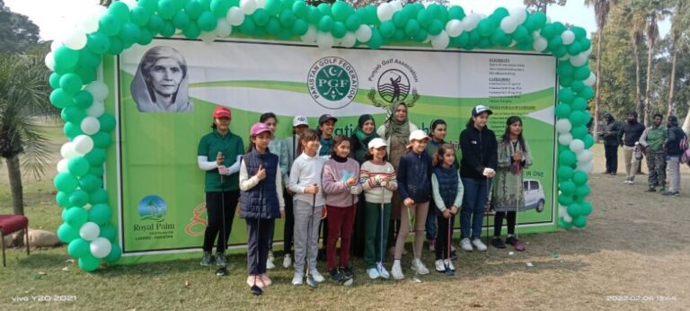 1st Fatima Jinnah Amateur Ladies Golf 2022: Round 1-Fareeda Tauseef Leads