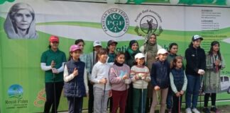 1st Fatima Jinnah Amateur Ladies Golf 2022: Round 1-Fareeda Tauseef Leads