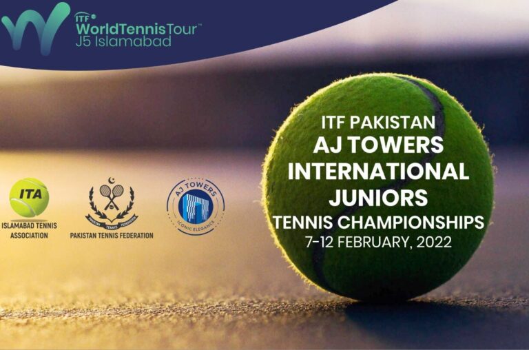 Pakistan-International Junior Tennis Championship 2022: Commences 7th Feb.; 50 Players Participating Including 8 Seeds